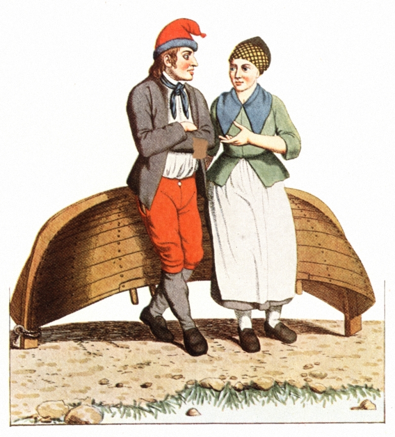Man And Wife From Nordmore (in Norway) by Johan F. L. Dreiers, early 19th Century